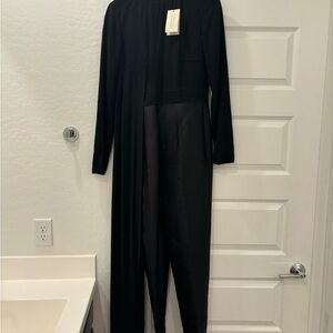 Gabriela Hearst Black Long Sleeve Jumpsuit